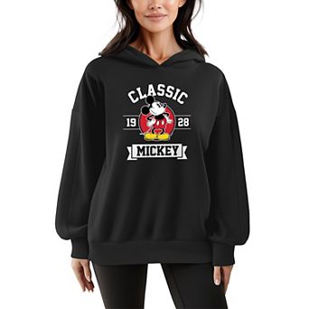Women's Disney's Mickey Mouse Classic 1928 Oversized Fleece Crew Sweatshirt