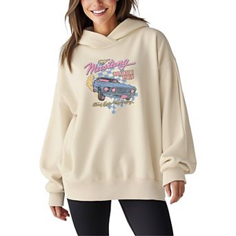 Women's Ford Motor Company Mustang Oversized Fleece Hoodie Sweatshirt