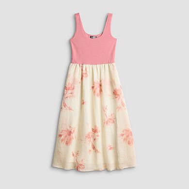 Women's Simply Vera Vera Wang Mixed Media Midi Dress