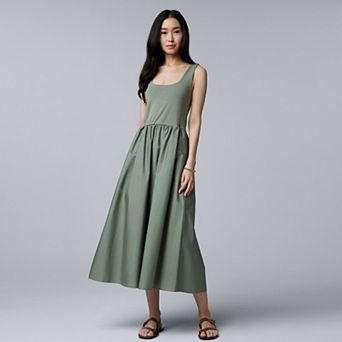 Women's Simply Vera Vera Wang Mixed Media Midi Dress