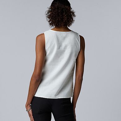 Women's Simply Vera Vera Wang Embroidered Tank Top