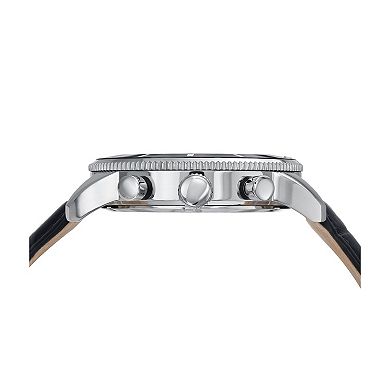 Porsamo Bleu Brandon Men's Chronograph Leather Strap Watch - 1012ABRL