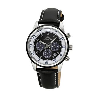 Porsamo Bleu Men's Chronograph Leather Strap Watch - 1091FARL