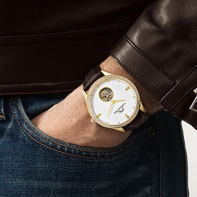 Porsamo Bleu William Men's Automatic Tourbillon Watch - 1301BWIL