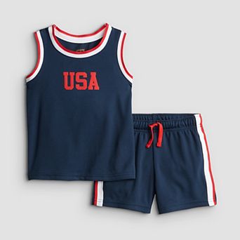 Baby & Toddler Boy Jumping Beans® 2 pc Active Mesh Tank Top & Shorts Set