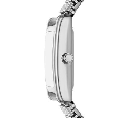 Folio Women's Silver-Tone Square Case Expansion Bracelet Watch