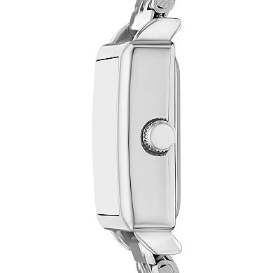 FOLIO Women's Silver-Tone Bracelet Watch & Jewelry Set