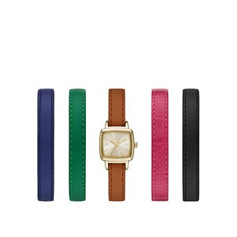 Folio Women's Interchangeable Strap Watch Set