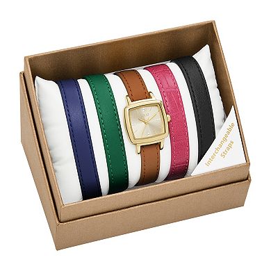 Folio Women's Interchangeable Strap Watch Set