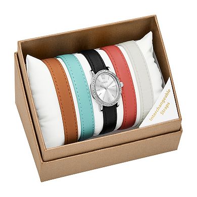 Folio Women's Interchangeable Strap Watch Set
