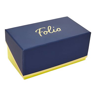 Folio Women's Gold-Tone Bracelet Watch & Jewelry Set