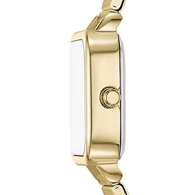 Folio Women's Gold-Tone Square Bracelet Watch & Bracelet Set