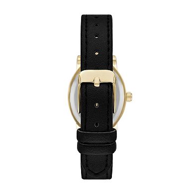 Folio Women's Gold-Tone Oval Dial Interchangeable Strap Watch Set