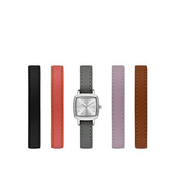 Folio Women's Interchangeable Strap Watch Set