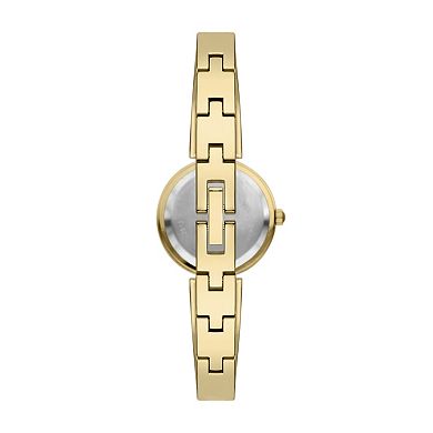 Folio Women's Gold-Tone Open Bangle Interchangeable Bezel Watch Set