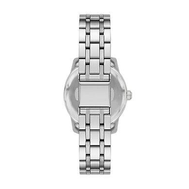 Folio Women's Silver-Tone Bracelet Watch & Bead Bracelet Set