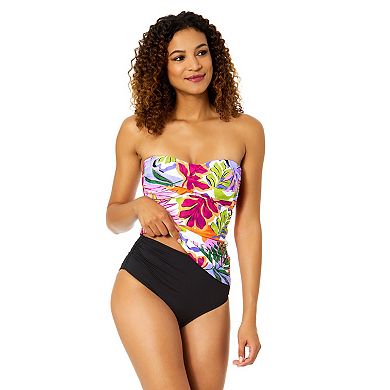 Women's Anne Cole Shirred Bandeaukini Swim Top
