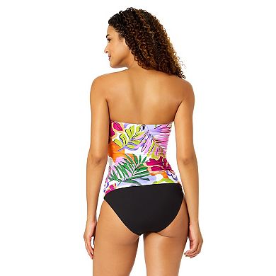 Women's Anne Cole Shirred Bandeaukini Swim Top