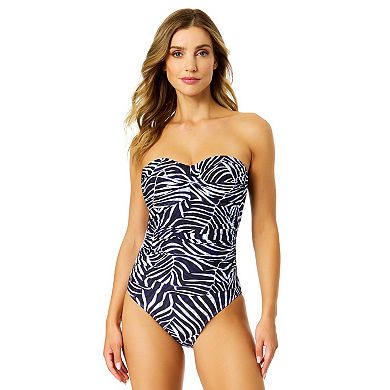 Women's Anne Cole Twist Front Strapless One-Piece Swimsuit