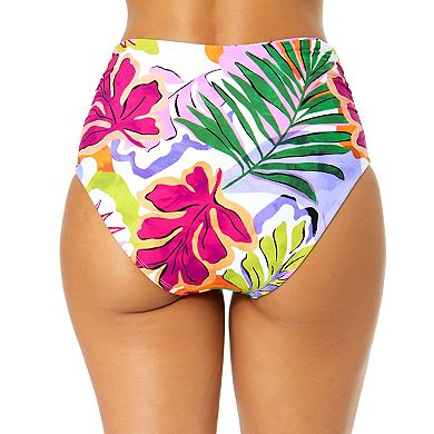Women's Anne Cole Tropical Convertible Shirred Swim Bottoms
