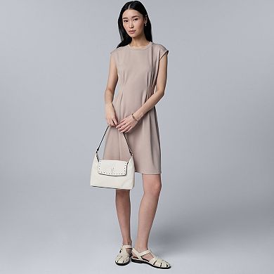 Women's Simply Vera Vera Wang Pleated Short Knit Dress