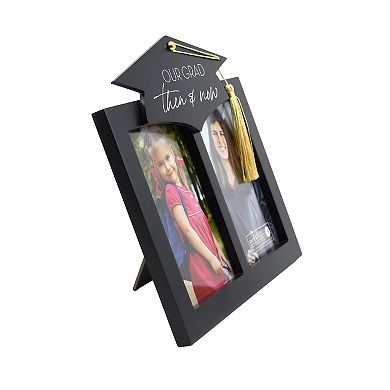 New View Gifts & Accessories Our Grad Then & Now 4" x 6" Double Photo Frame
