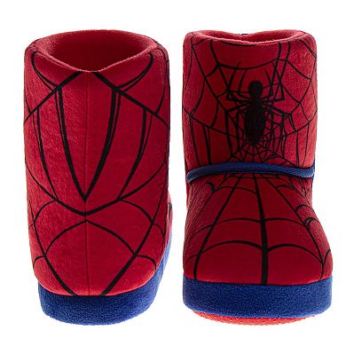 Marvel Spiderman Kids' Slippers Cozy, Plush, and Fun House Footwear (Toddler / Little Kid)