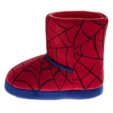 Marvel Spiderman Kids' Slippers Cozy, Plush, and Fun House Footwear (Toddler / Little Kid)
