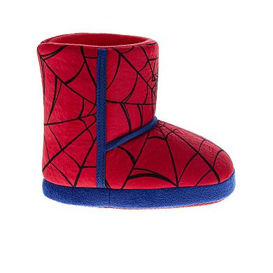 Marvel Spiderman Kids' Slippers Cozy, Plush, and Fun House Footwear (Toddler / Little Kid)