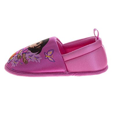 Dora the Explorer Girls' Slippers Plush, Warm, and Soft House Shoes (Toddler / Little Kid)