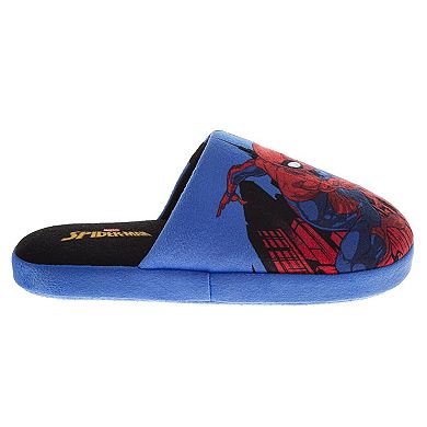 Marvel Spiderman Kids' Slippers Cozy, Plush, and Fun House Footwear (Little Kid / Big Kid)
