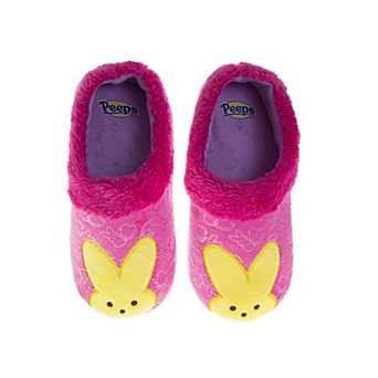 Peeps Slippers for Girls Hot Pink Casual Soft Comfort Indoor (Toddler / Little Kid)
