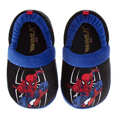 Marvel Spiderman Kids' Slippers Cozy, Plush, and Fun House Footwear