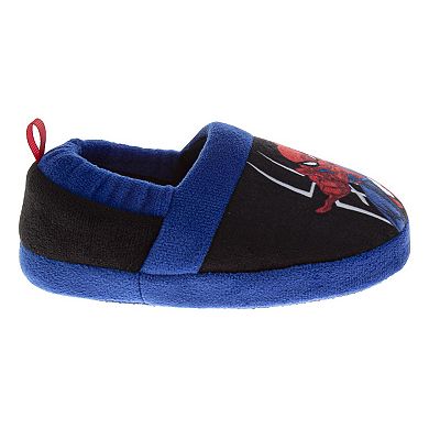 Marvel Spiderman Kids' Slippers Cozy, Plush, and Fun House Footwear