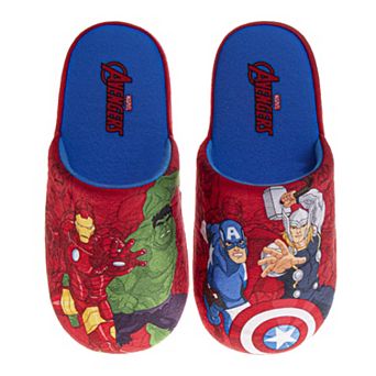 Marvel Avengers Kids' Slippers Cozy, Plush, and Fun House Footwear (Little Kid / Big Kid)