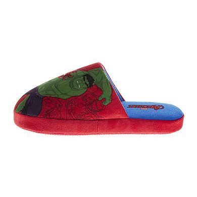 Marvel Avengers Kids' Slippers Cozy, Plush, and Fun House Footwear (Little Kid / Big Kid)