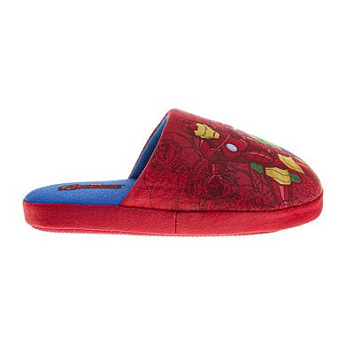 Marvel Avengers Kids' Slippers Cozy, Plush, and Fun House Footwear (Little Kid / Big Kid)