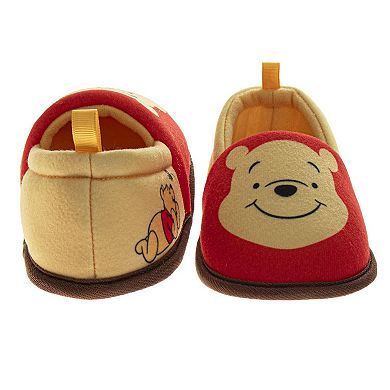 Disney Winnie the Pooh Kids' Slippers Plush, Warm, and Soft House Shoes (Toddler / Little Kid)