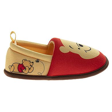 Disney Winnie the Pooh Kids' Slippers Plush, Warm, and Soft House Shoes (Toddler / Little Kid)