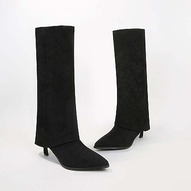 Treasure Fold-Over Knee High Boots