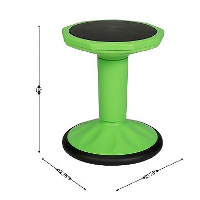 Flash Furniture Commercial 16" Fixed Height Collaborative Wobble Stool