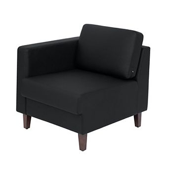 Flash Furniture Commercial Modular Left Arm Chair with AC/USB/USB-C Chargers