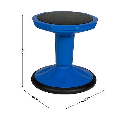 Flash Furniture Commercial 14" Fixed Height Collaborative Wobble Stool
