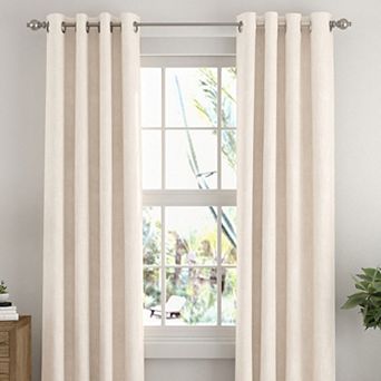 2 Pack Black Out Grommet Curtains