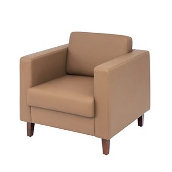 Flash Furniture Commercial Lobby Chair with Outlets/USB/USB-C Charging Ports