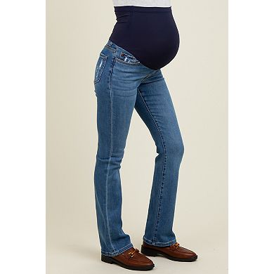 Maternity Vintage Wash Slim Bootcut Maternity Jeans