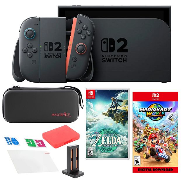 Nintendo Switch 2 MarioKart with Zelda & Accessories Kit