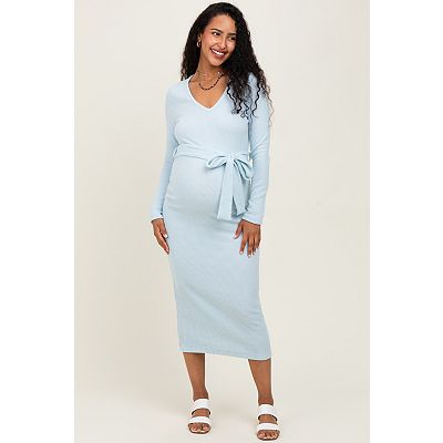 green emerald velvet dress Light Blue Reign Midi Dress