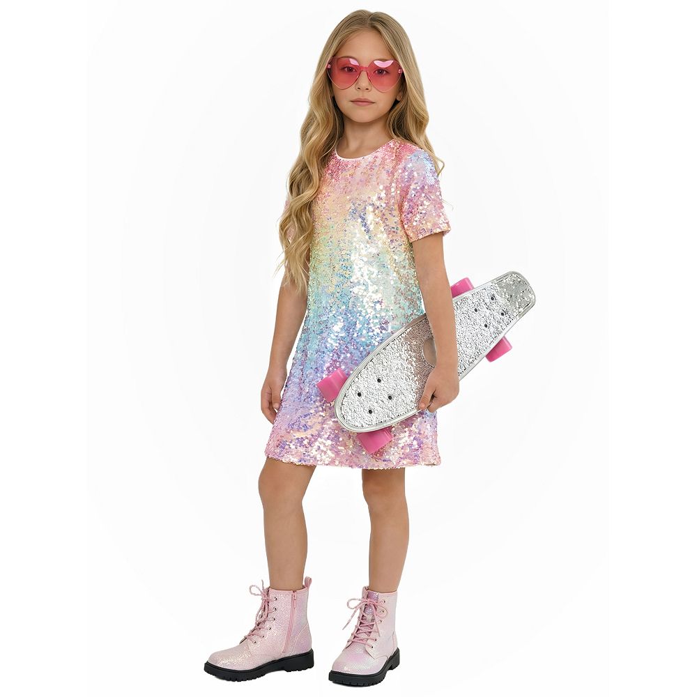 lipsy ombre sequin shift dress Ombre Sequin Performance Shift Dress