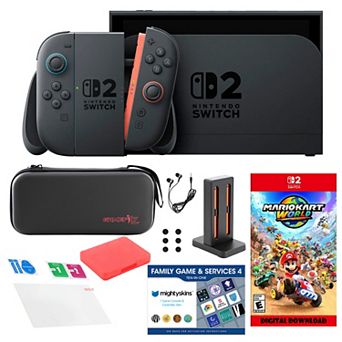 Nintendo Switch 2 MarioKart with Accessories Kit and Voucher